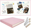 Vienrose Scrapbook Album 12x12 Inch Linen 420gsm Kraft 40 Pages Pink by Vienrose