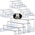 Aheroi Acrylic Risers Display Stands, Acrylic Stands for Display 16Pcs 4Set by Aheroi