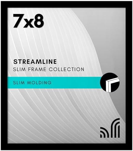 Americanflat 7x8 Picture Frame - Slim Molding - Black by Americanflat