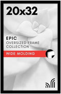 Americanflat 20x32 Poster Frame - Engineered Wood - Black by Americanflat
