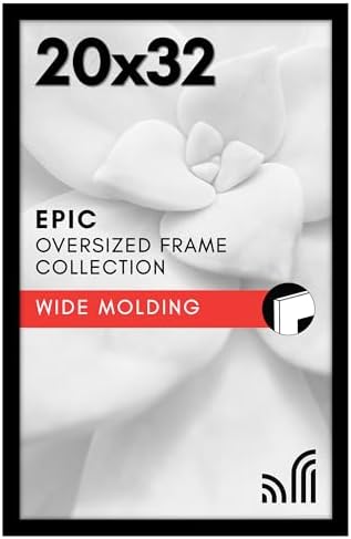 Americanflat 20x32 Poster Frame - Engineered Wood - Black by Americanflat