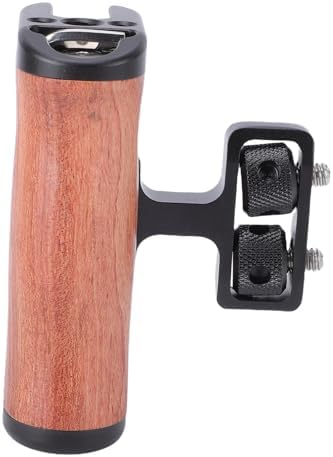 Camera Cage Side Handle Adjustable Wooden Grip - Image 3
