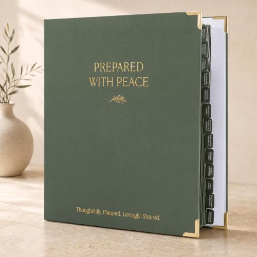 Thoughtful End-of-Life Planner Binder - Organizer for Final Wishes & Estate by ZICOTO