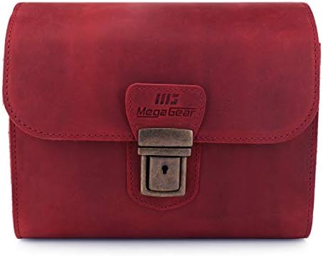 MegaGear Pebble Genuine Leather Camera Messenger Bag for Mirrorless, Instant and DSLR Cameras - Image 3