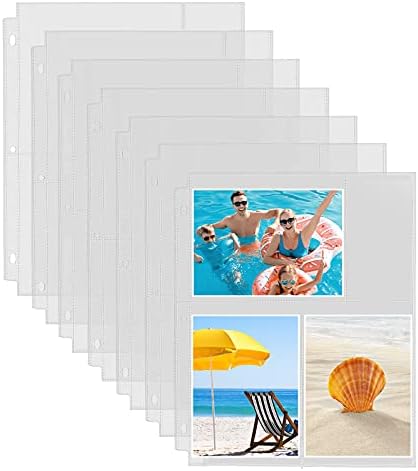 Fabmaker 30 Pack 4x6 Photo Sleeves for 3 Ring Binder, Hold 180 Photos by Fabmaker