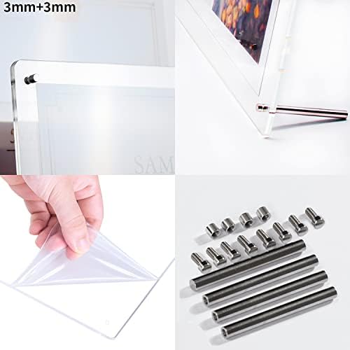 8.5 x 11 Acrylic Picture Frame 2Pack, Clear Certificate Frames - Image 4