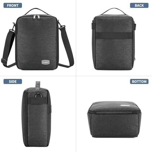 G-raphy Camera Insert Bag Lenses Cases with Large Capacity Camera Case Dividers with Grab Handle and Removal Strap Shockproof for DSLR SLR Mirrorless Cameras and Other Photography Accessories (Grey) - Image 4