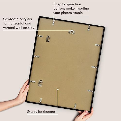 Americanflat 17x22 Poster Frame - Slim Molding - Black - Image 5