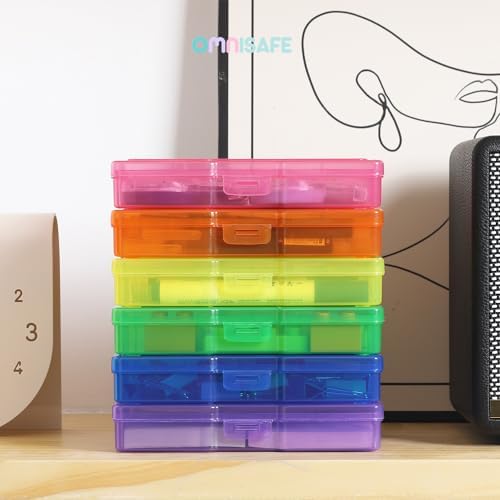 4x6 Photo Storage Cases, 6 Inner Colorful Plastic Craft Container - Image 7