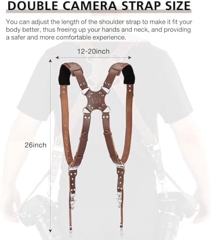 Kasla Dual Camera Strap for Two DSLR/SLR Cameras - Image 3