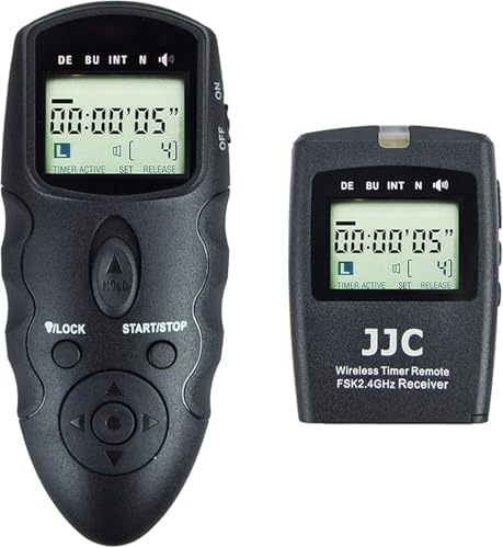 JJC Wireless Intervalometer Timer Remote Control Shutter Release for Sony ZV-E10 II ZVE10II A7V A7 V A6700 A7R VI A7RVI A7R6 A7C II A7CII A7CR ZV-E1 ZVE1 RX1R Mark III Cameras by JJC
