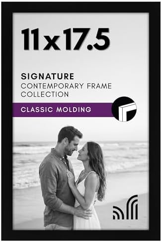 Americanflat 11x17.5 Picture Frame - Engineered Wood - Black by Americanflat