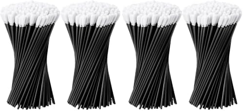 Chinco 200 Pieces Foam Swab Sponge Swab Foam Tips Sponge Stick for Inkjet Printer Print Head Camera Optical Lens Optical Equipment (Black,6.42 Inch) (Pack of 2) by Chinco