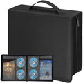 CD DVD Storage Binder with Handles, PU Leather Corver by Salajory