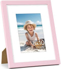 Vittanly 8x10 Picture Frame Made of Solid Wood for Wall or Tabletop, Pink by Vittanly