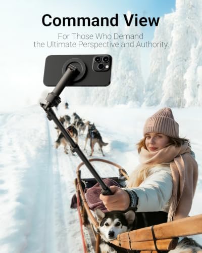 VIMOSE 66" Magnetic Phone Tripod, Tripod for iPhone with Remote & Strong Magnetic Holder for Magsafe, Stable Cell Phone Tripod for Video Recording - Image 3