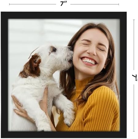 Americanflat 7x7 Picture Frame - Slim Molding - Black - Image 2