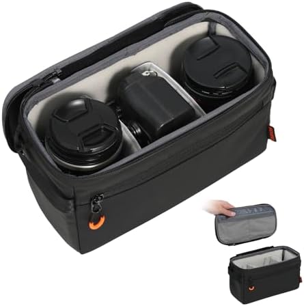 TARION Padded Camera Insert Bag Protective Framed DSLR Inner Case Organizer by TARION