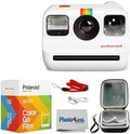 Polaroid Go Generation 2 Instant Film mini Camera (White) Bundled with Polaroid GO Color Film Double Pack, Hard Carrying Case by Polaroid