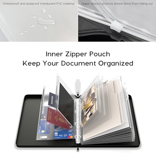 Important Document Organizer Binder, Fireproof Certificate Protector - Image 3