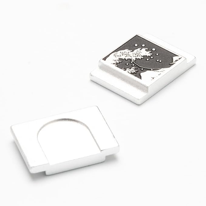 Kanagawa Wave Pattern Camera Hot Shoe Cover Shutter Button for Sony A1 A7C A7CR A7CII A7R A7M2 A7M3 A6700 A6600 A6500 A6400 A6300 (Aluminum Alloy-Set) - Image 2