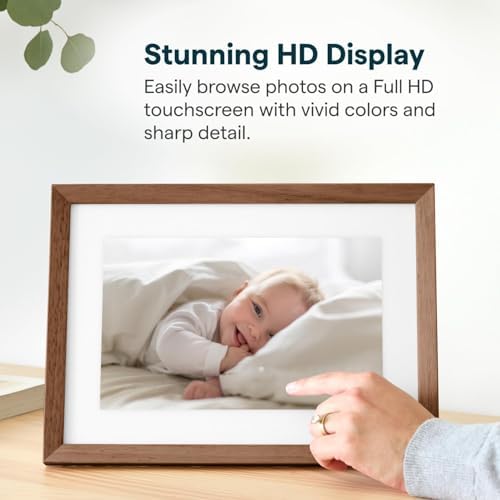 Skylight Digital Picture Frame 2 – 10" Full HD Touchscreen, Walnut - Image 7