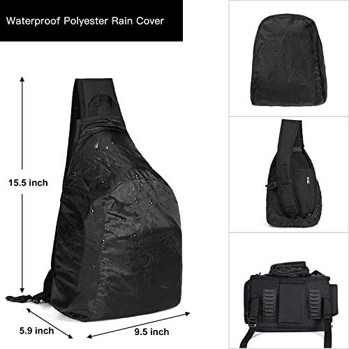 MOSISO Camera Bag Sling Backpack, Full Open Camera Case, Black - Image 6