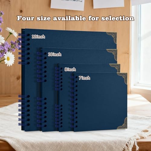 Scrapbook Album 7x7 Inch - Hardcover Kraft Paper Photo Album with 40 Pages, Memory Book for Wedding, Anniversary, Family, Christmas, Baby Shower, Ideal for Preserving Precious Moments - Image 6