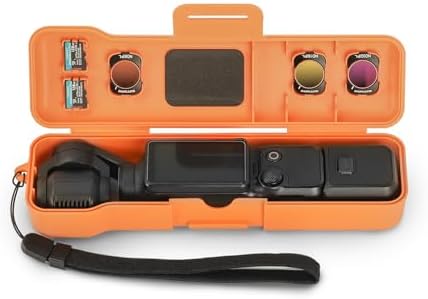 Travel Case for DJI Osmo Pocket 3 / Xtra Muse Accessories(Orange) by Sinyutia