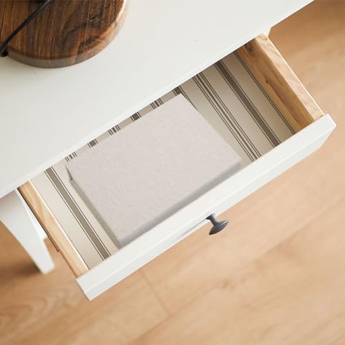 Vienrose Small Photo Storage Box, 4"x6", Linen Postcard Keeper, Beige - Image 5