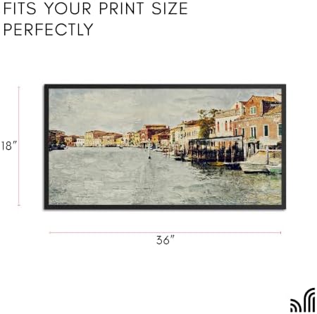 Americanflat 18x36 Poster Frame - Slim Molding - Black - Image 2