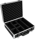 Aluminum Storage Case with Adjustable Dividers, Multi-Function Lockable Storage Carrying Case for Graded Card, Barber Tools, Makeup Tools, etc (Large) ﻿ by ITHWIU