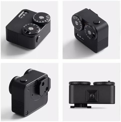 Light Meter for Cameras,Real-time Metering Tool,2 Dial to Adjust Aperture and Shutter Speed 23 Gears,w/Cold Shoe Mount,for Rangefinder (Black) - Image 6
