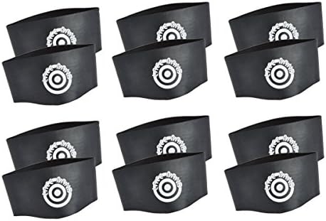 Unique Sports Lace Bands Black Soccer Cleat Lace Cover (6 Pair) by Unique+Sports