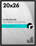 Americanflat 20x26 Poster Frame - Slim Molding - Black by Americanflat