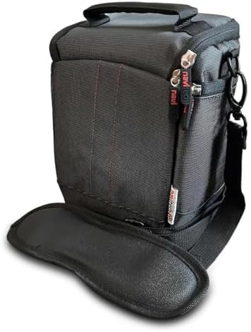 Navitech Black DSLR SLR Camera Bag Compatible with Sony Alpha 7 V full-frame hybrid camera by Navitech