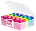4" x 6" Photo Storage Case with Handle, 16 Inner Photo Organizer Keeper, Extra Large Storage Picture Boxes, Seed Storage, Transparent Craft Keeper (Multicolor-16 Pack Inner Box) by Naivees