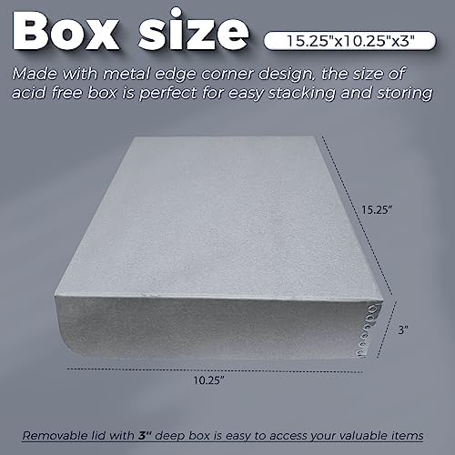 Lineco, 10x15 Clamshell Archival Folio Storage Box, 3" Deep - Image 3