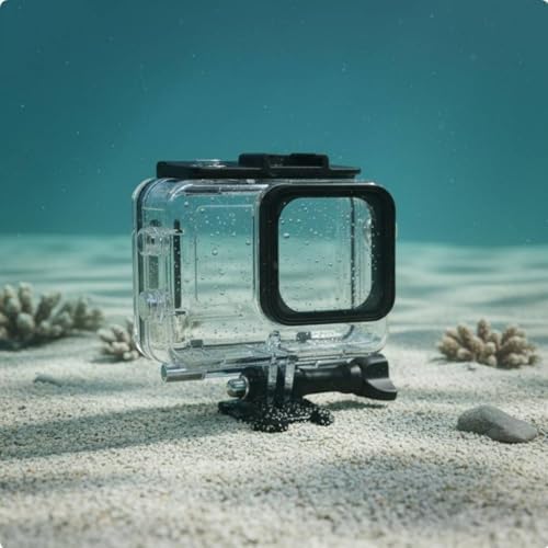 Waterproof Camera Case Housing Shell Cover with High Light Glass Window and Universal Mount Screw Shock Resistant Pc and Stainless Steel Guard Suitable for Scuba Swimming Kayaking Travel - Image 4