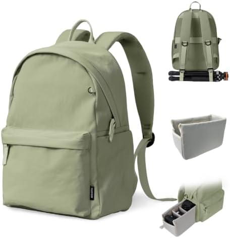 TARION Casual Camera Backpack 15L Urban Photography Bag, Once LT15, Green by TARION