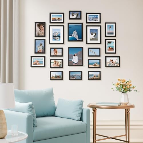 Vittanly 20 Pack Picture Frames Collage Wall Decor, Black - Image 3