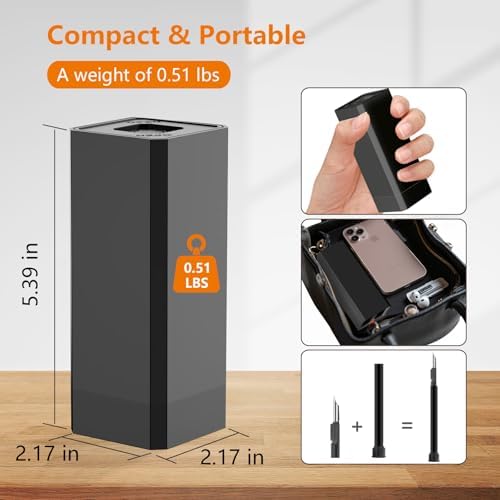 Cell Phone Cleaning Kit, iPhone Cleaning Kit for Charging Port Cleaner Keyboard Cleaning Kit for Airpods/Android/USB C/Earbuds/Laptop/iPad/Camera Lens with Stylus Pen (Black Brush Refill) - Image 6
