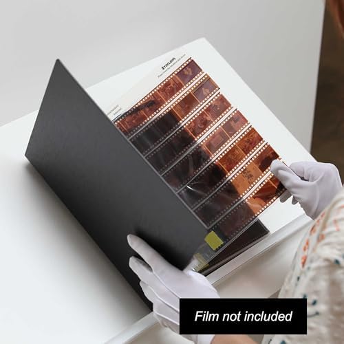 Acid-Free Film Protectors Storage Box Set 3-Ring Film Negative Holder for Standard 135 35mm Negative Page Film Pouch (50 * 135 Acid-Free Negative Pages) - Image 2