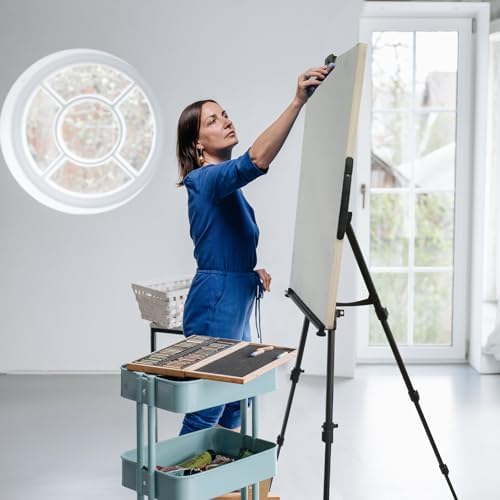 RRFTOK 2 Pack 17-66 Inch Art Easel Stand for Painting and Sign, Black - Image 4