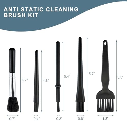 5 PCS Mini Keyboard Brushes, Anti-Static Brush for Small Spaces - Image 2