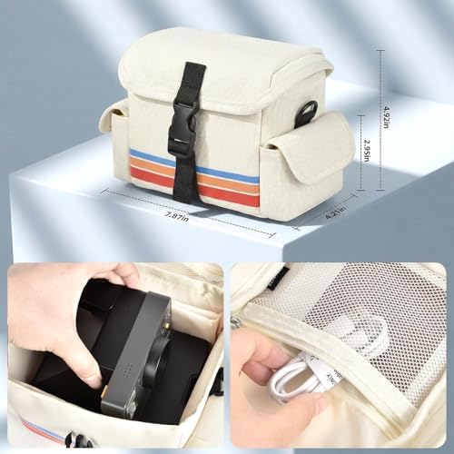 Camera Case Compatible with Polaroid Now, Now+ & OneStep+, Crossbody Bag - Image 3