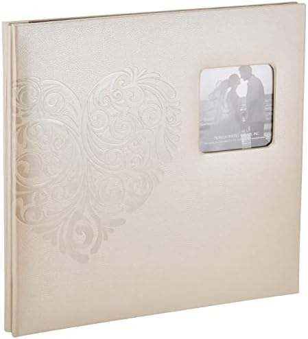 Pioneer Embossed Wedding Post Bound Album 12"X12" - Heart by PioneerPhotoAlbums
