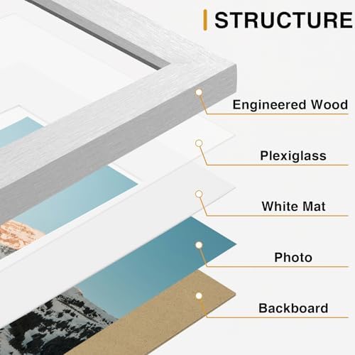 Vittanly 10 Pack Picture Frames Collage Wall Decor, Silver - Image 6
