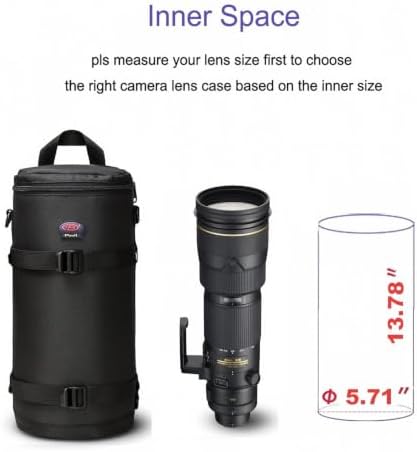 Camera Lens Pouch for DSLR Lenses Up to 5.71" x 13.78" - Image 2