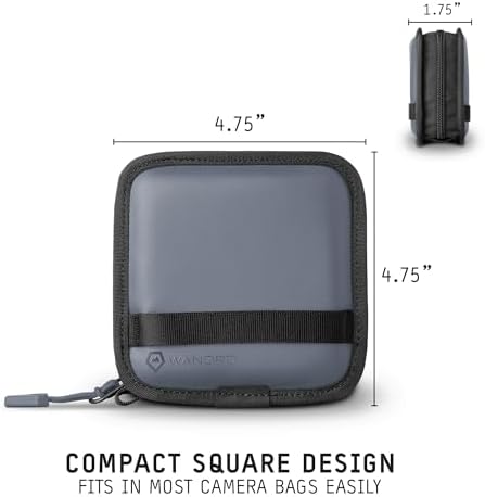 WANDRD Lens Filter Case - Store 4 Filters in Your Camera Backpack or Camera Case, Protect Photography Accessories from Scratches, Dust & Impact (Aegean Blue) - Image 6